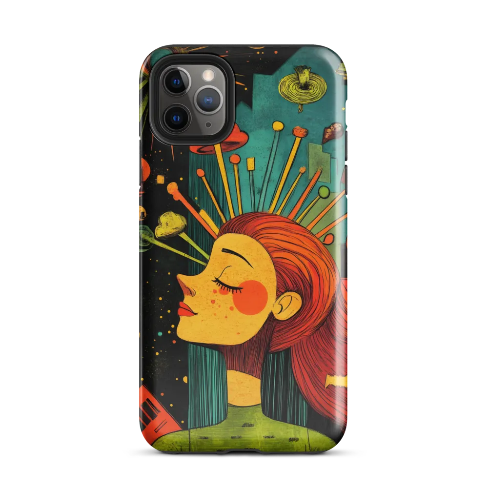 Cosmic Dreams: A Surreal Reflection | Phone Case |  11 Pro Max | Tough Case | Glossy