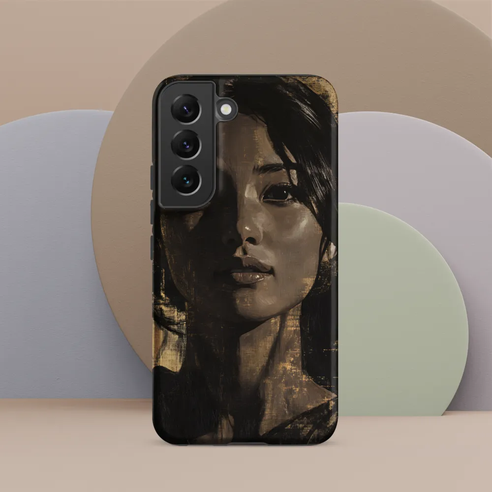 Golden Gaze: A Contemporary Portrait