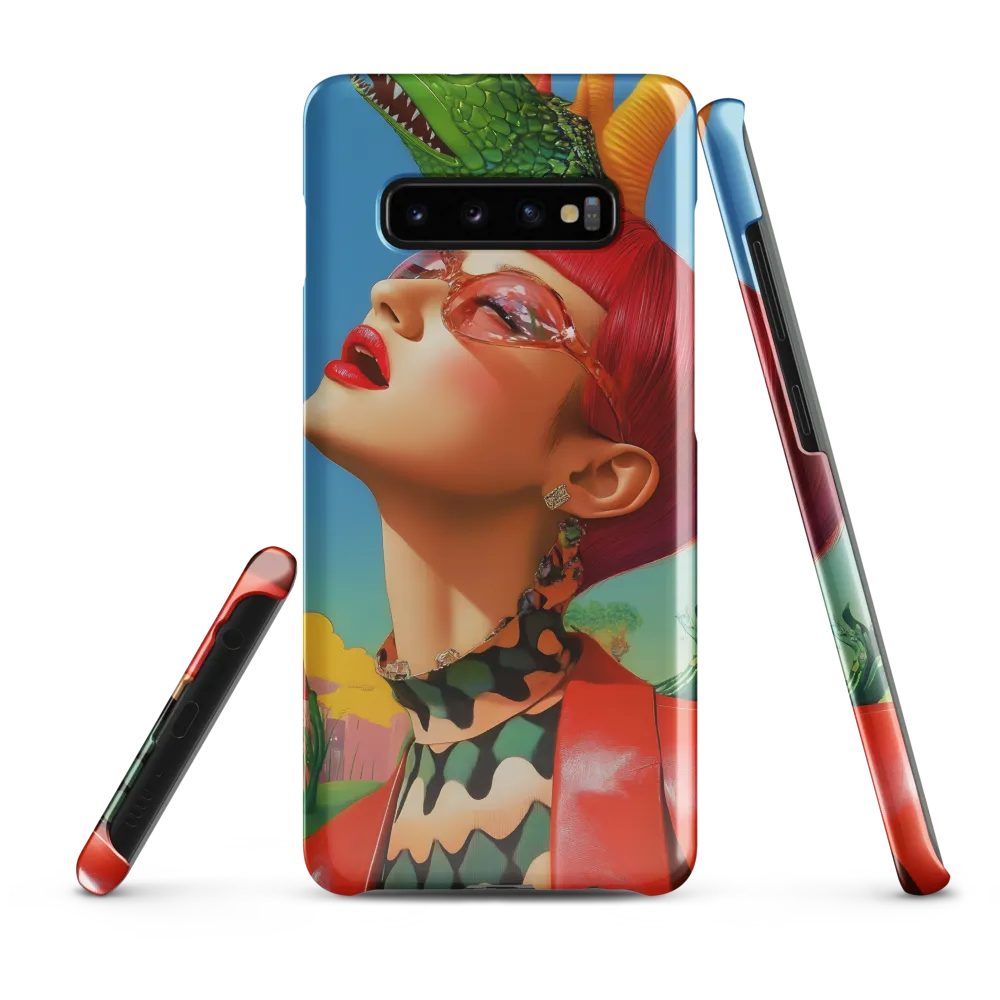 Whimsical Fantasy: A Surreal Portrait | Phone Case |  S10 Plus | Snap Case | Glossy