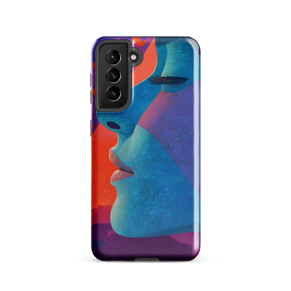 Cyan Profile with Magenta Mosaic