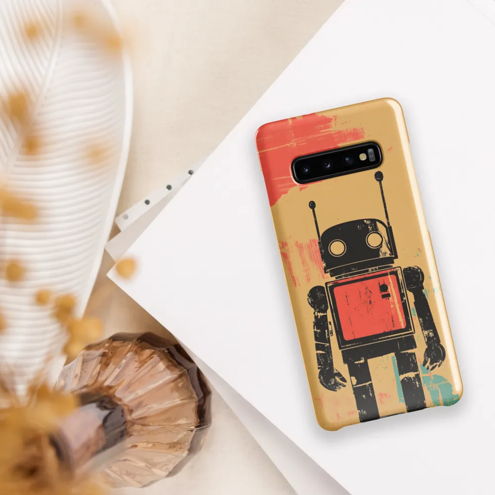 The Retro Robot | Phone Case |  S10 Plus | Snap Case | Glossy