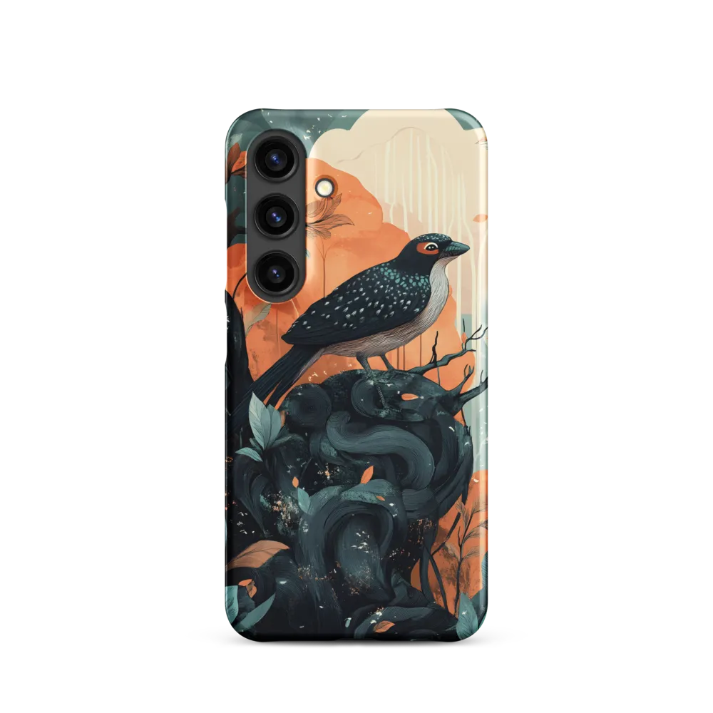 Perched Between Teal and Ember