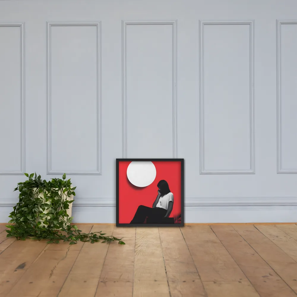 Contemplation in Red | Art Print