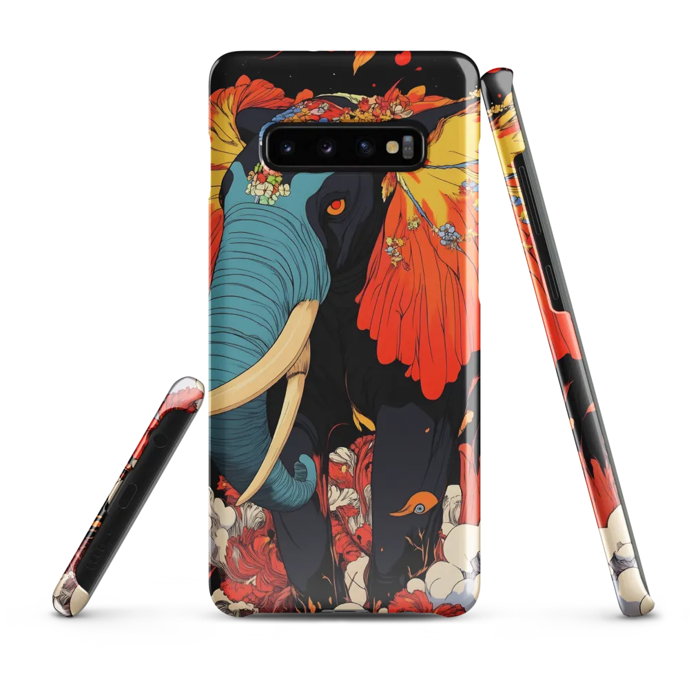 Majesty of the Floral Elephant | Phone Case |  S10 Plus | Snap Case | Glossy