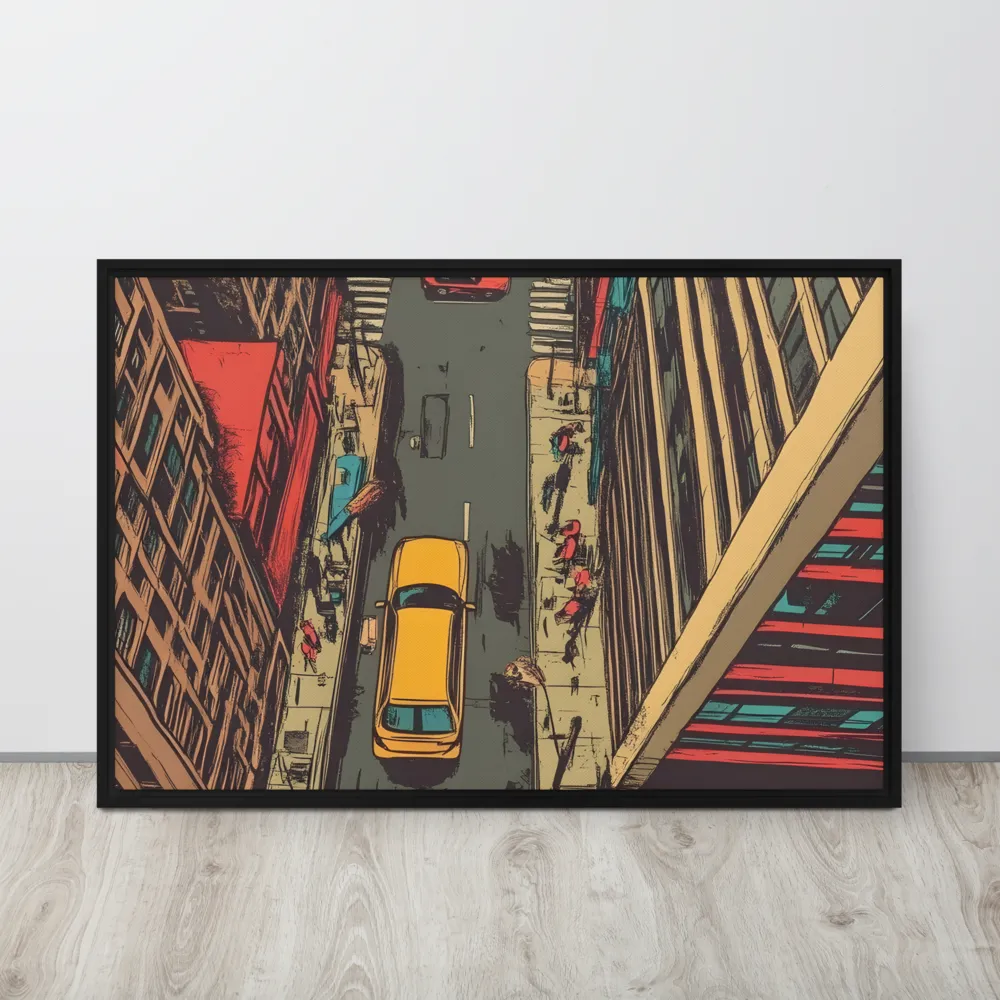 Urban Symphony | Canvas with Black Frame | 24″×36″