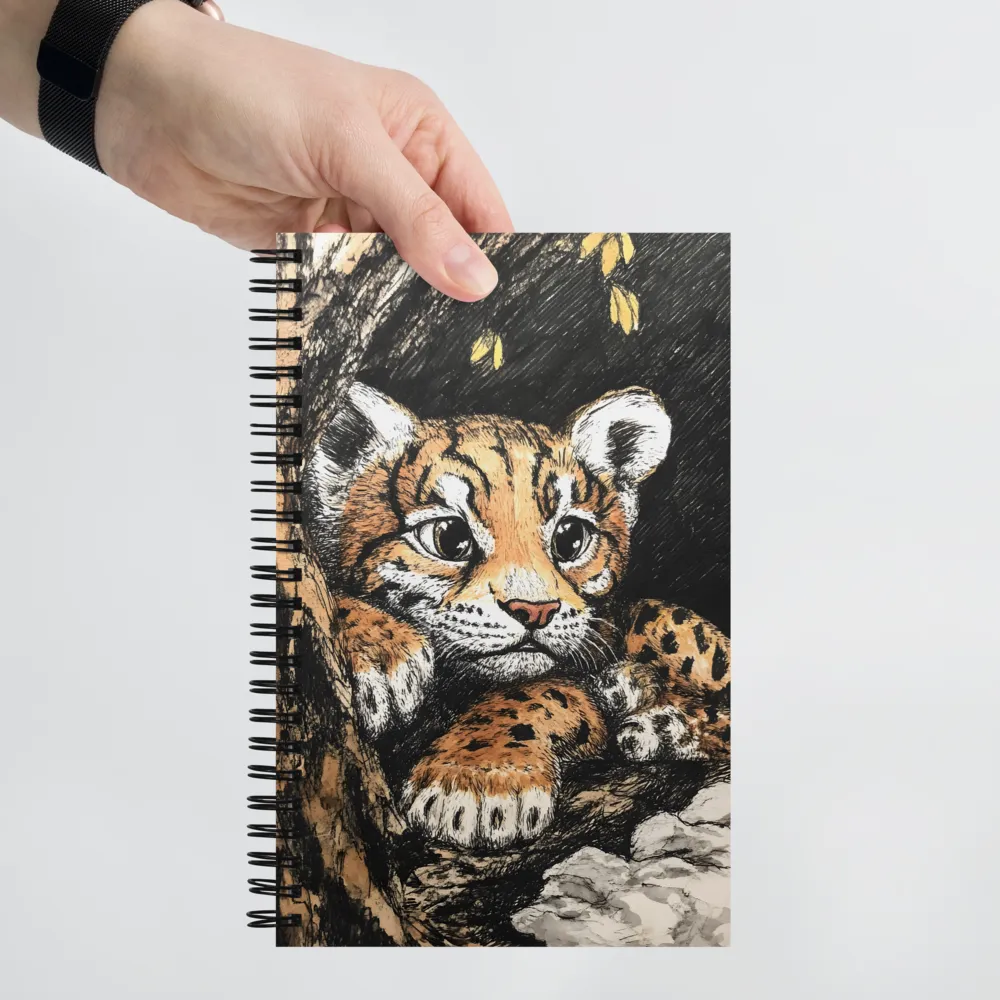 Curious Cub in the Canopy | Spiral Notebook