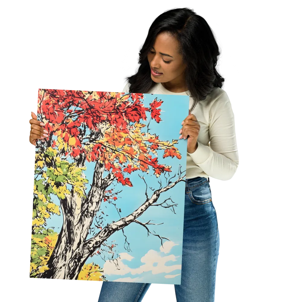 Autumn's Embrace | Metal Print | 16″×20″