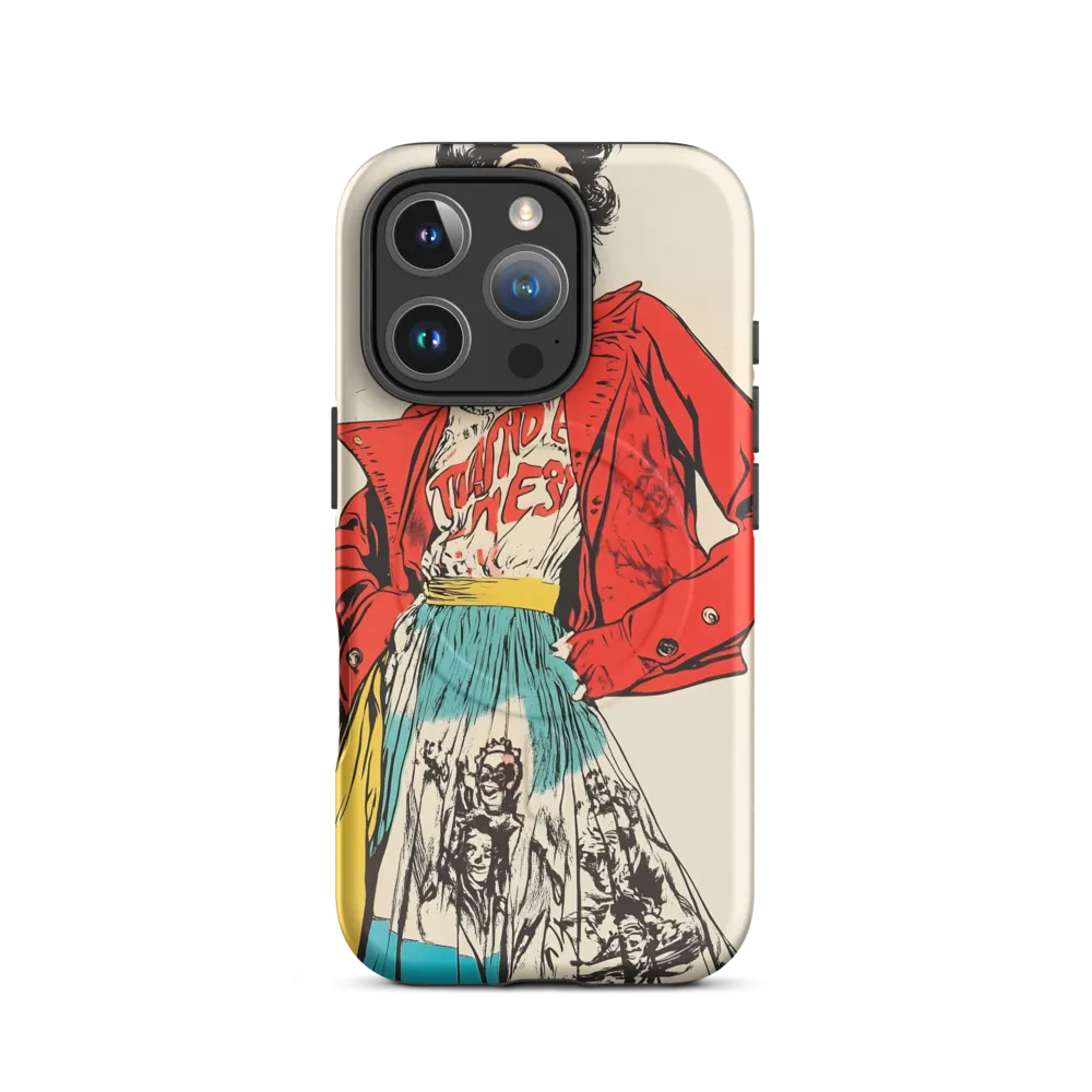 Vibrant Elegance: A Pop Art Fashion Statement