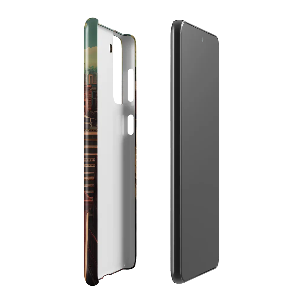 Urban Reverie: A Journey Through the City | Phone Case |  S21 Plus | Snap Case | Glossy