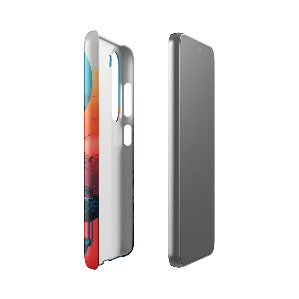Ethereal Landscapes: A Dance of Color and Form | Phone Case |  S23 | Snap Case | Glossy
