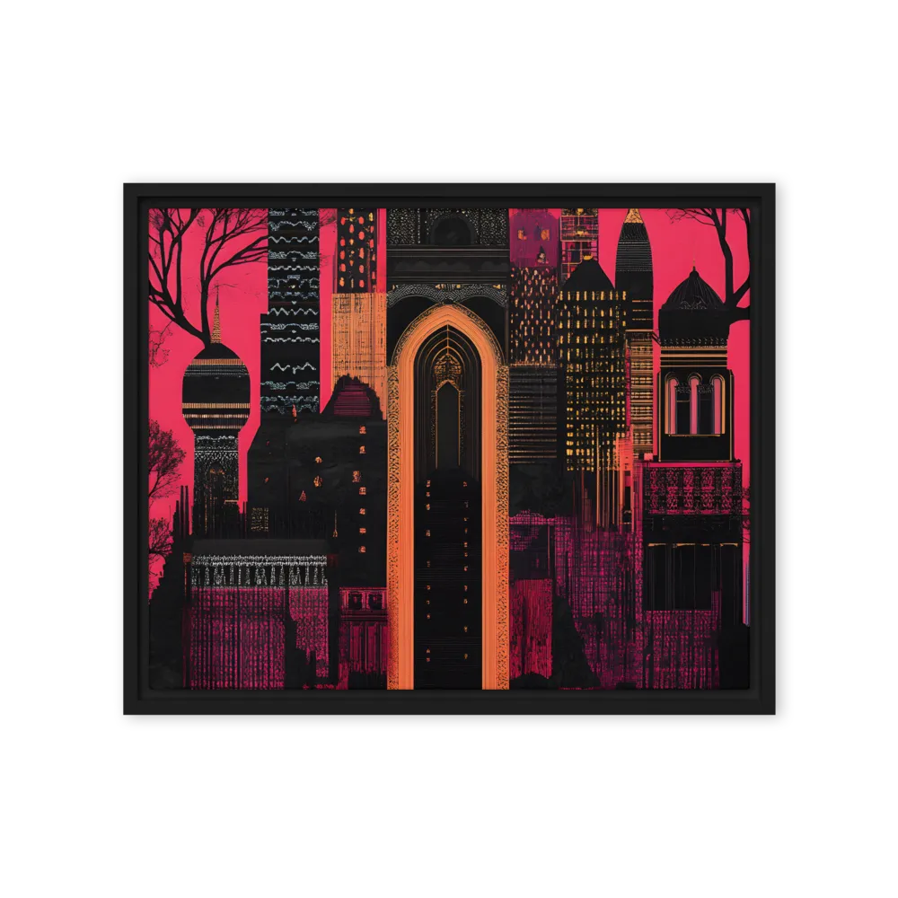 Urban Reverie | Canvas with Black Frame | 16″×20″