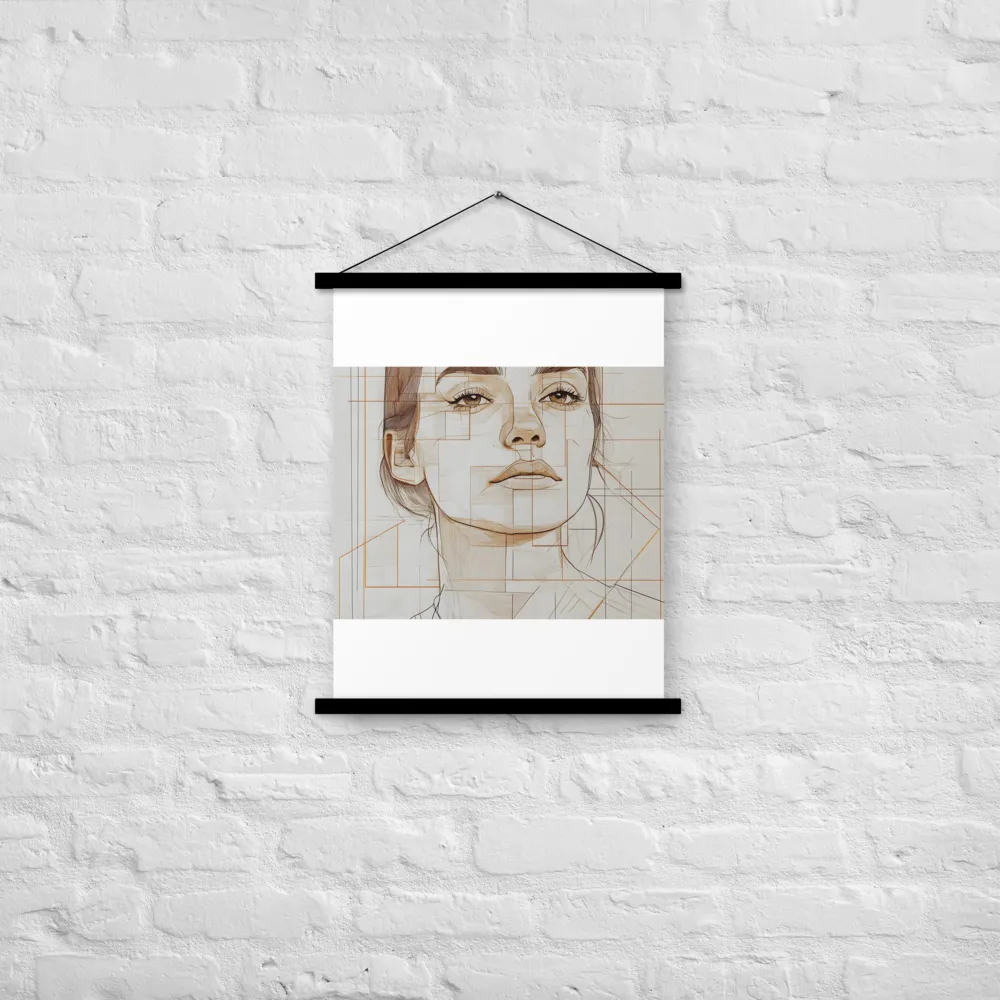 Geometric Serenity: A Minimalist Portrait