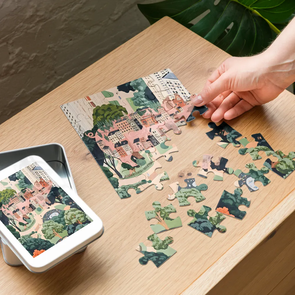 Pig City 
 Jigsaw Puzzle in Tin Box