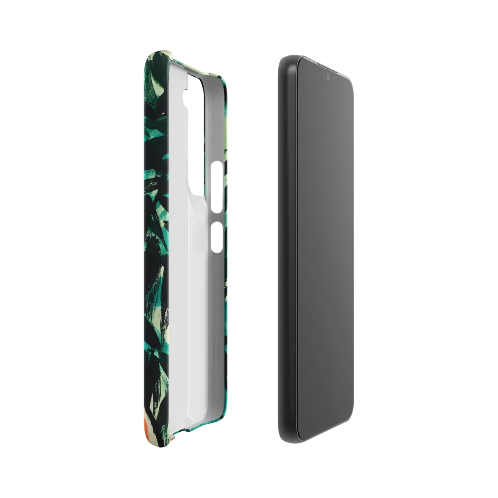 Curious Giraffe in Lush Greenery | Phone Case |  S22 | Snap Case | Matte