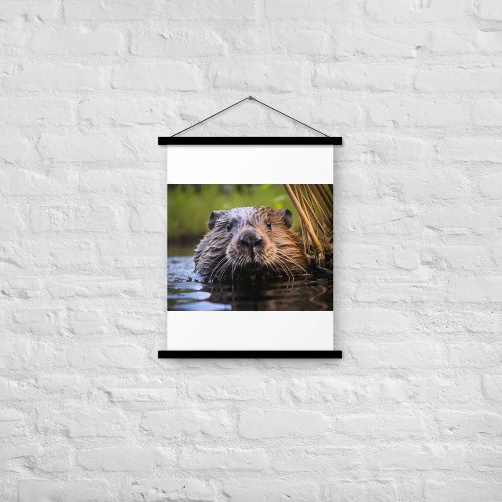 Emergence of the Beaver | Poster With Black Wood Hanger | 18″×24″