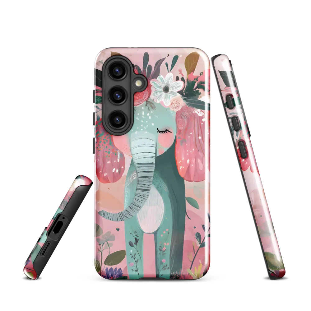 Whimsical Elephant in Bloom