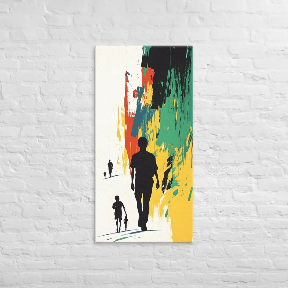 Journey of Silhouettes | Canvas | 24″×48″
