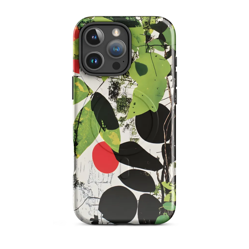 Nature's Geometry: A Contemporary Collage | Phone Case |  16 Pro Max | MagSafe® Tough Case | Glossy