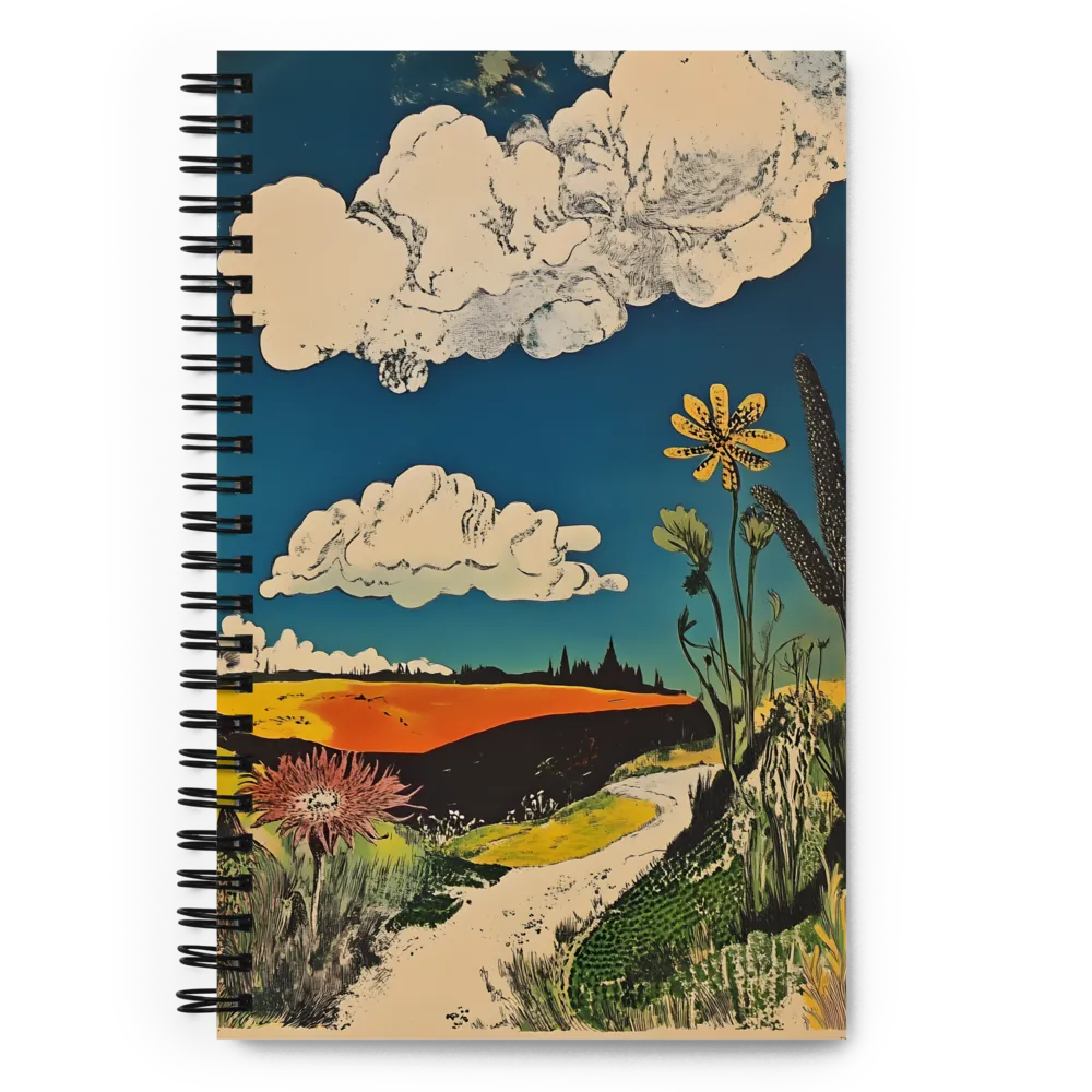 Surreal Blooming Landscape | Spiral Notebook