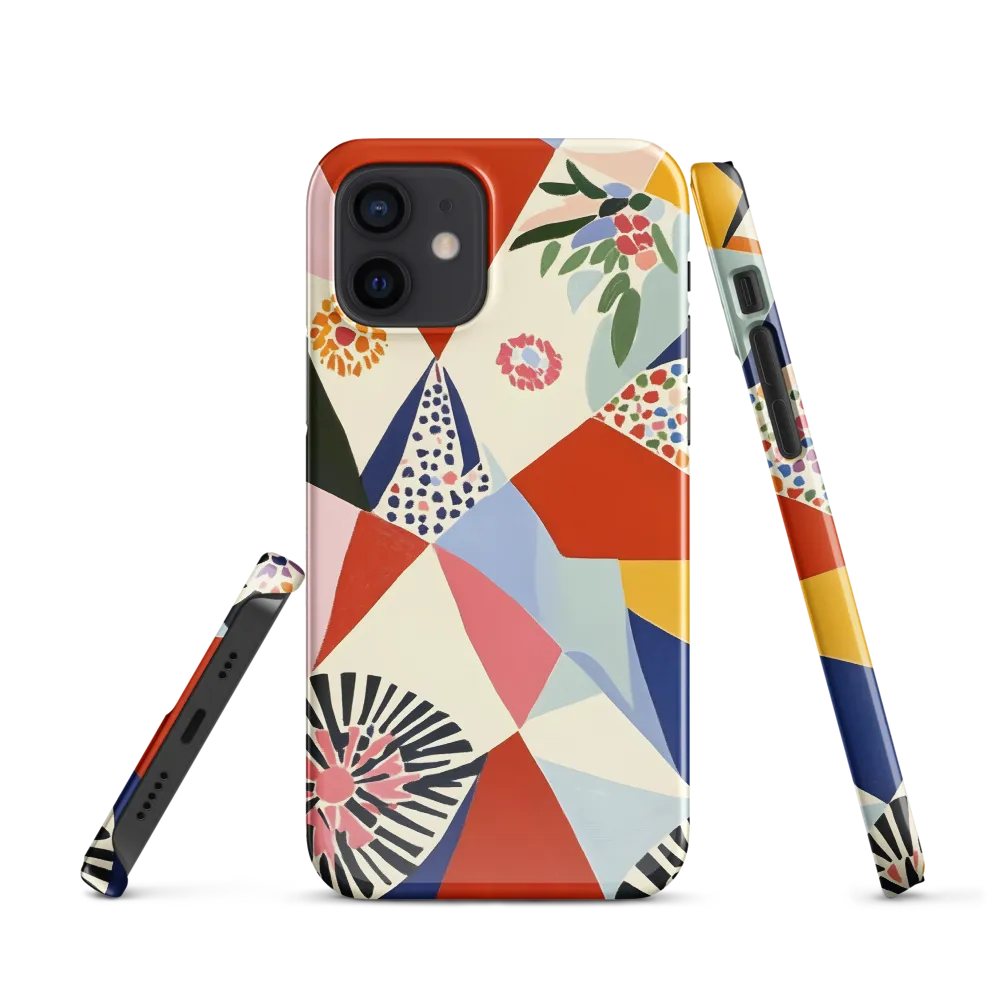Vibrant Geometric Harmony | Phone Case |  12 | Snap Case | Glossy