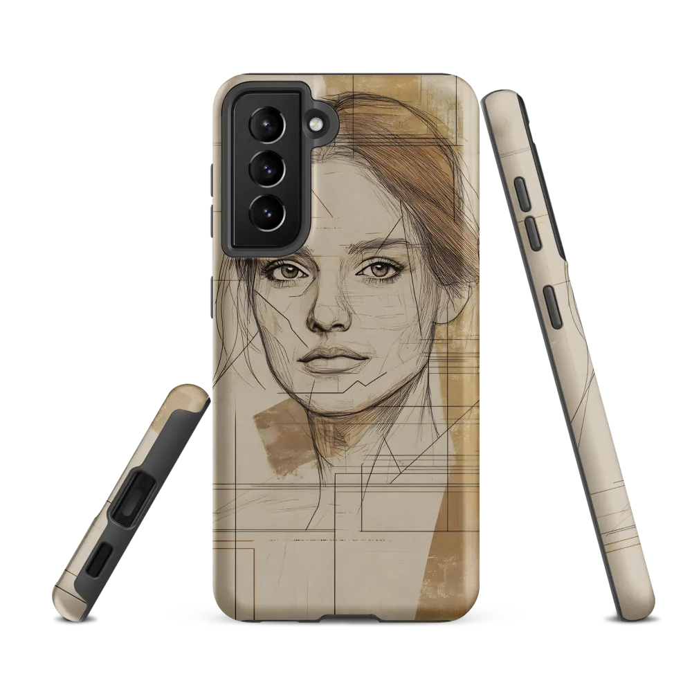 Geometric Elegance: A Modern Portrait