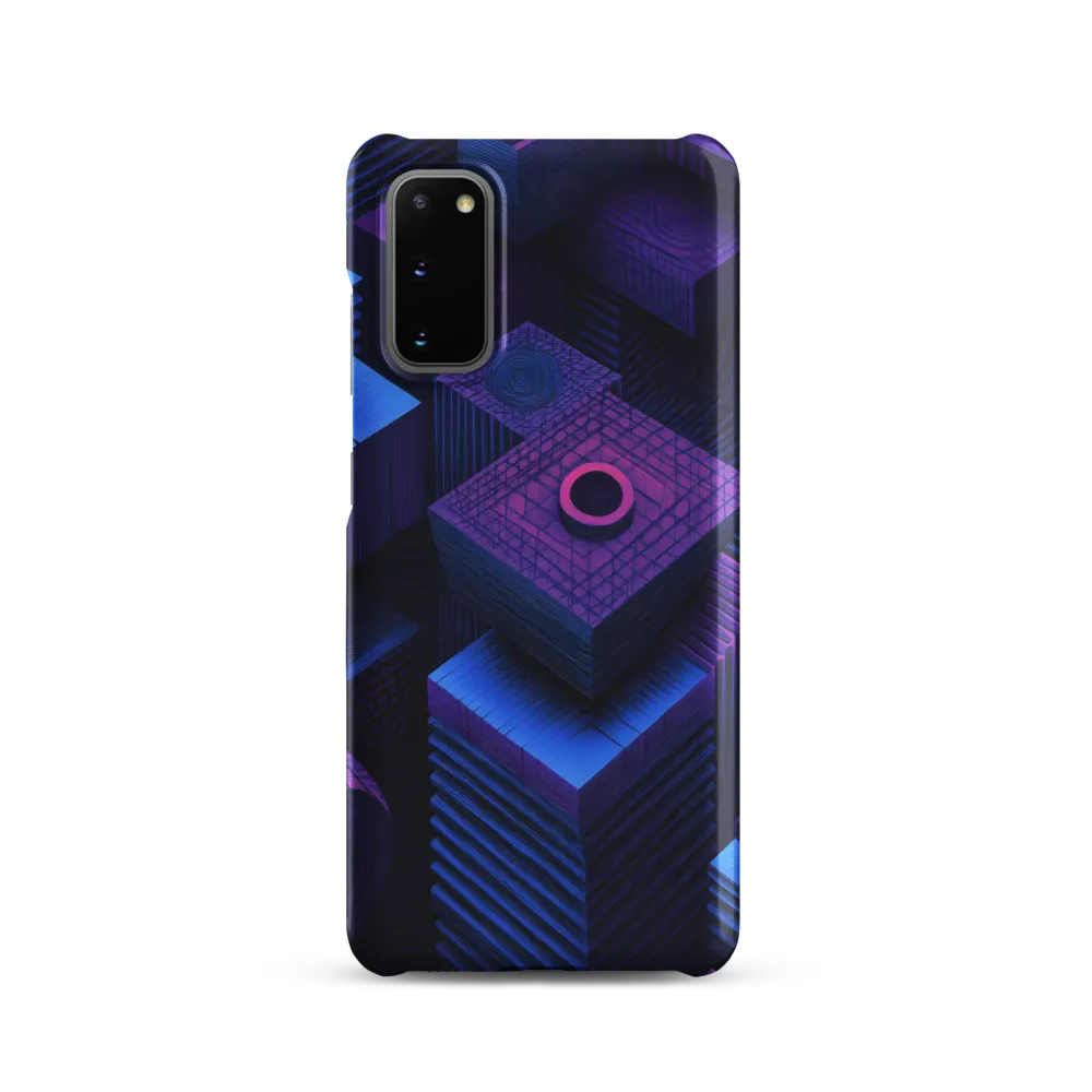 Geometric Dreams in Blue and Purple