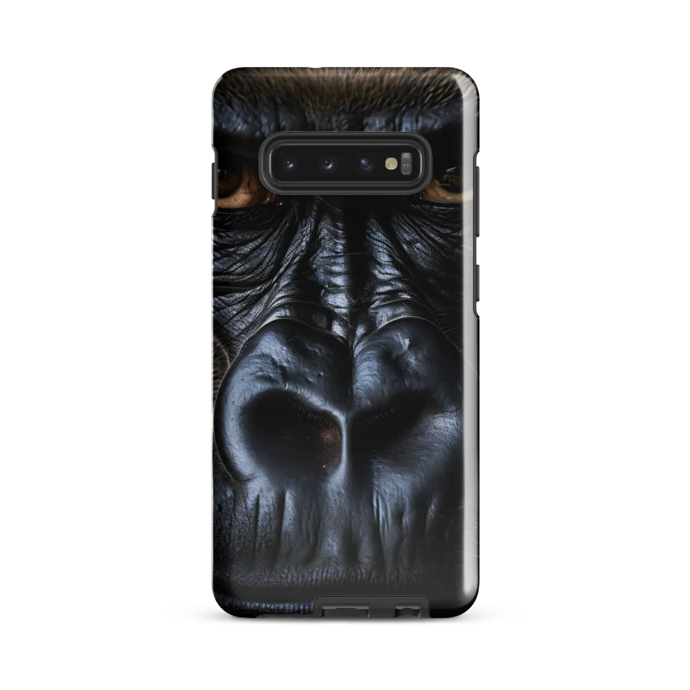 Gaze of the Wild: A Gorilla's Portrait | Phone Case |  S10 Plus | Tough Case | Glossy