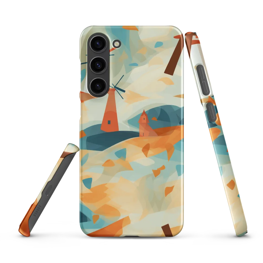 Whimsical Windmills in a Tranquil Landscape