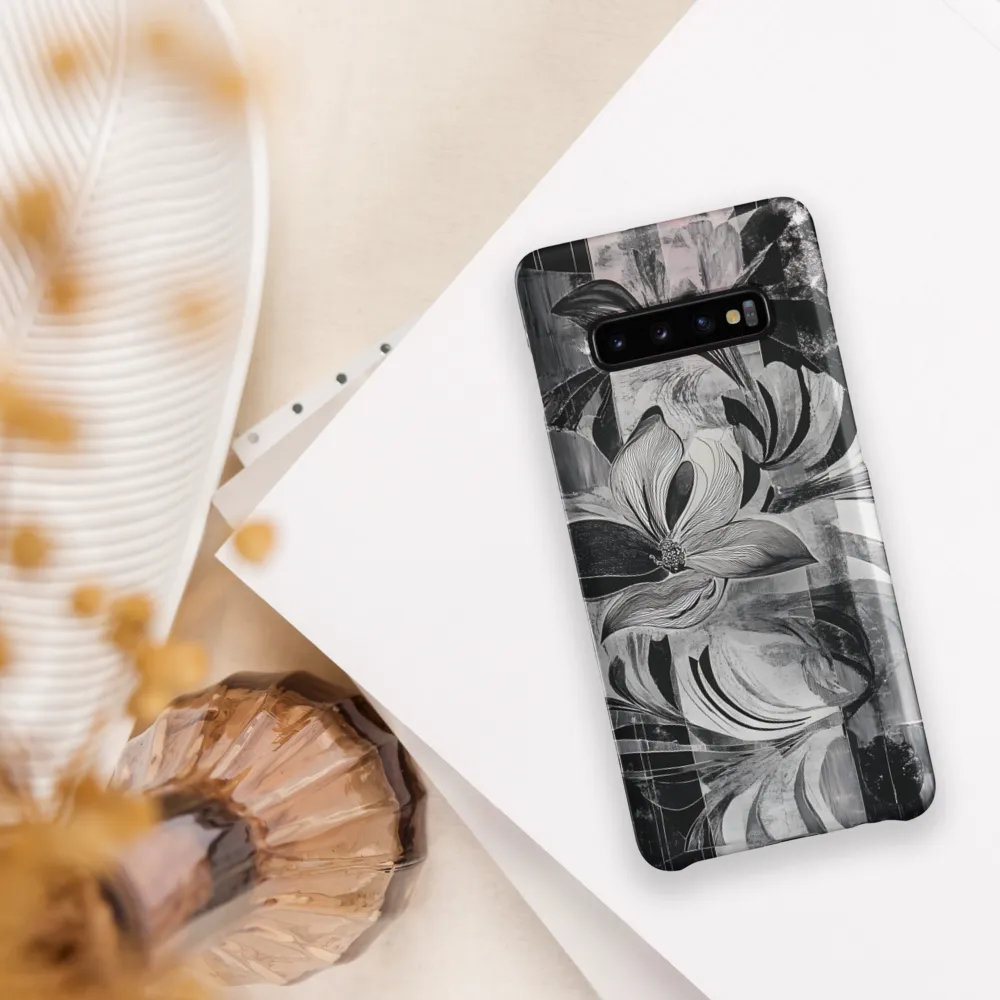 Floral Fusion in Monochrome