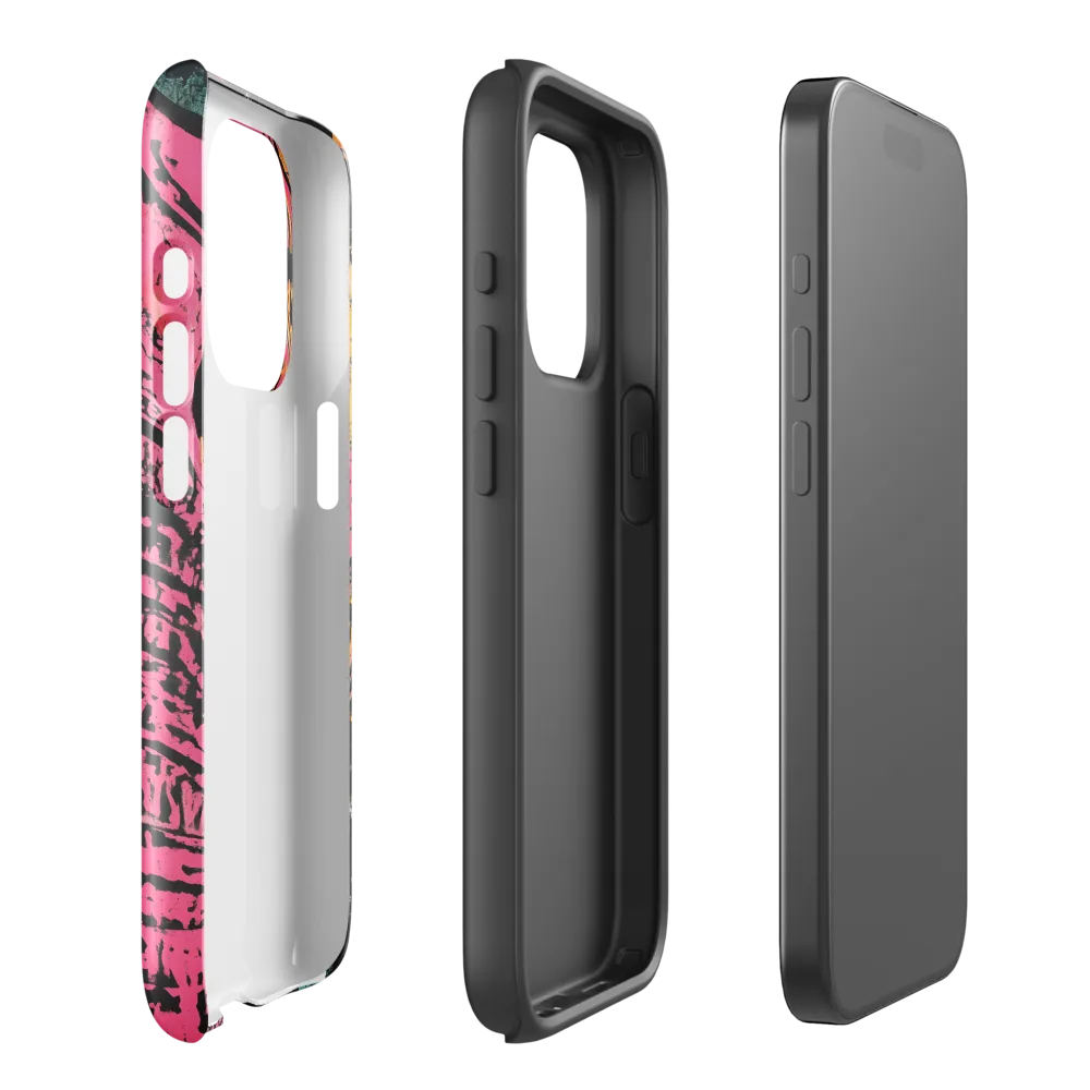 Bold Encounter: The Vibrant Elephant | Phone Case |  15 Pro | Tough Case | Glossy