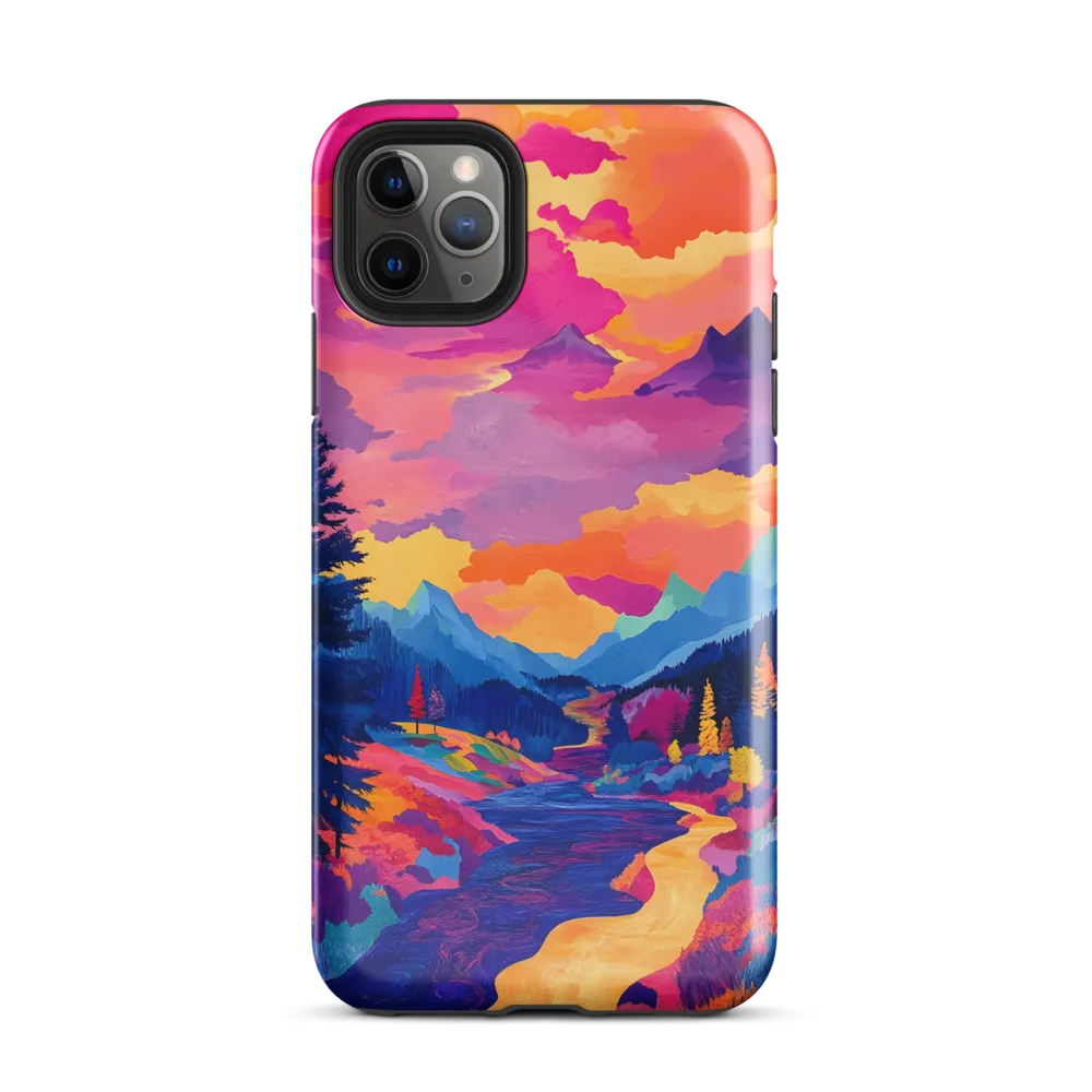 Radiant Serenity: A Surreal Landscape | Phone Case |  11 Pro Max | Tough Case | Glossy