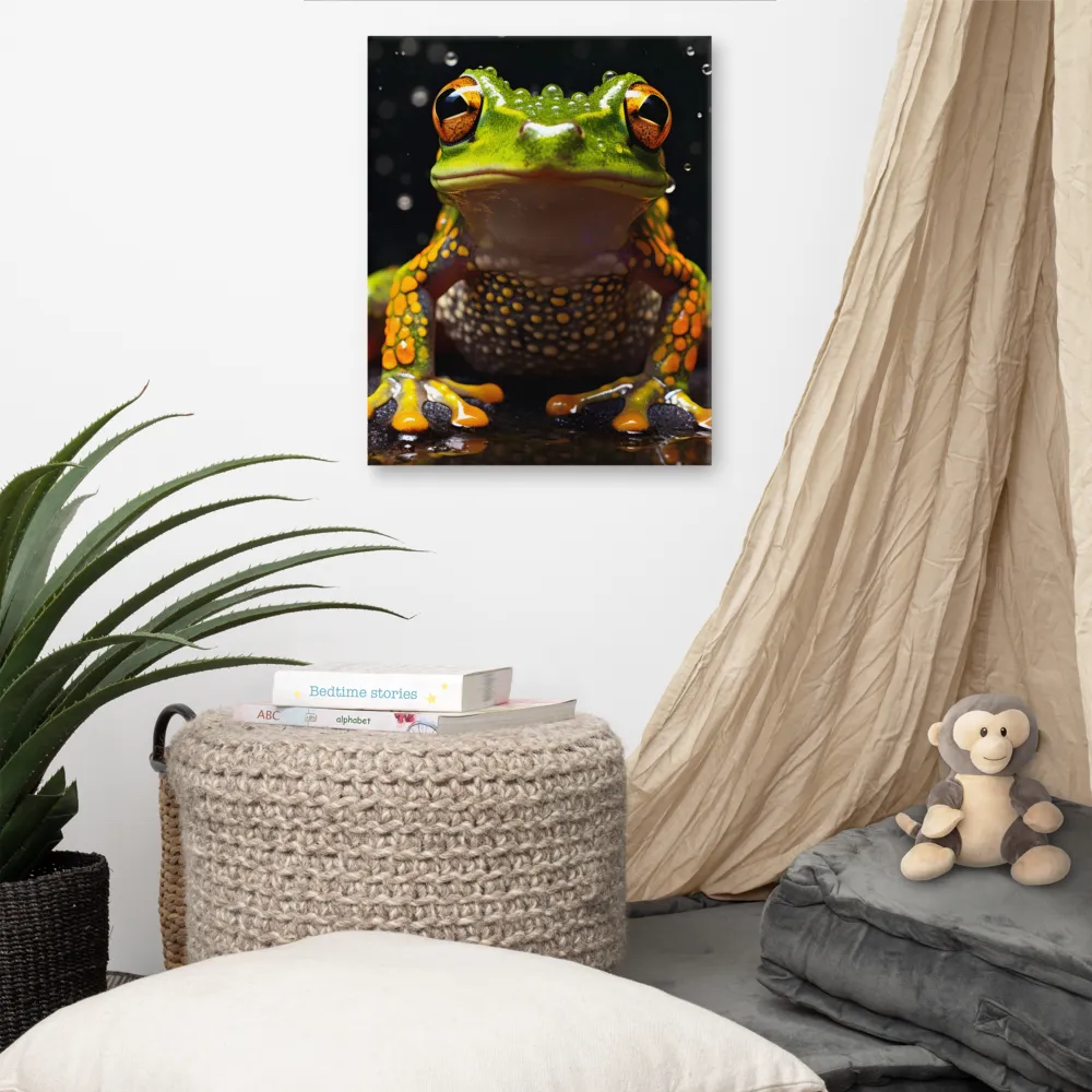 Emerald Elegance: The Frog in Focus