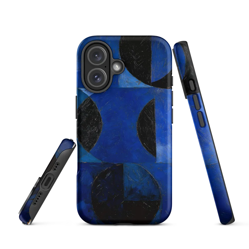 Dynamics of Blue and Black | Phone Case