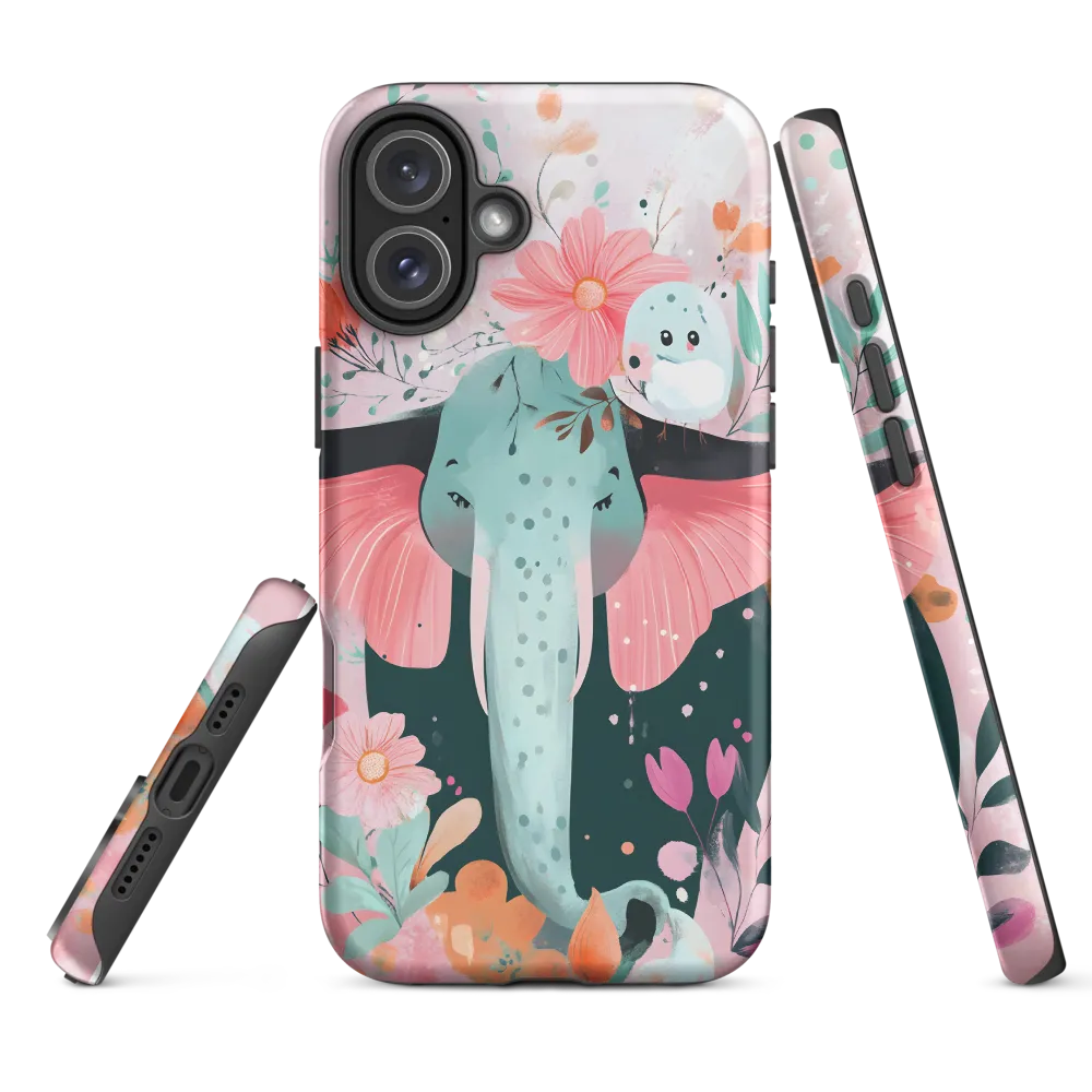 Whimsical Elephant in Bloom