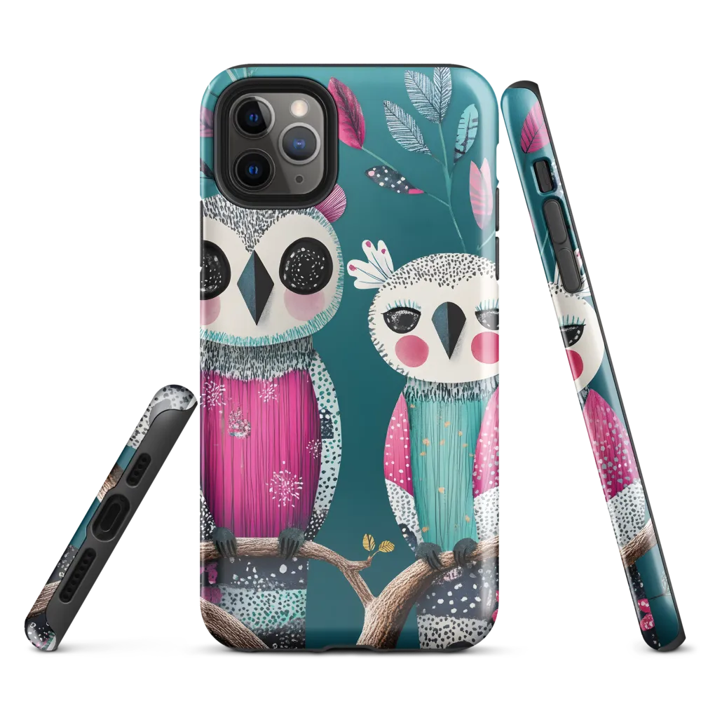 Whimsical Duo: A Celebration of Nature and Color | Phone Case |  11 Pro Max | Tough Case | Glossy