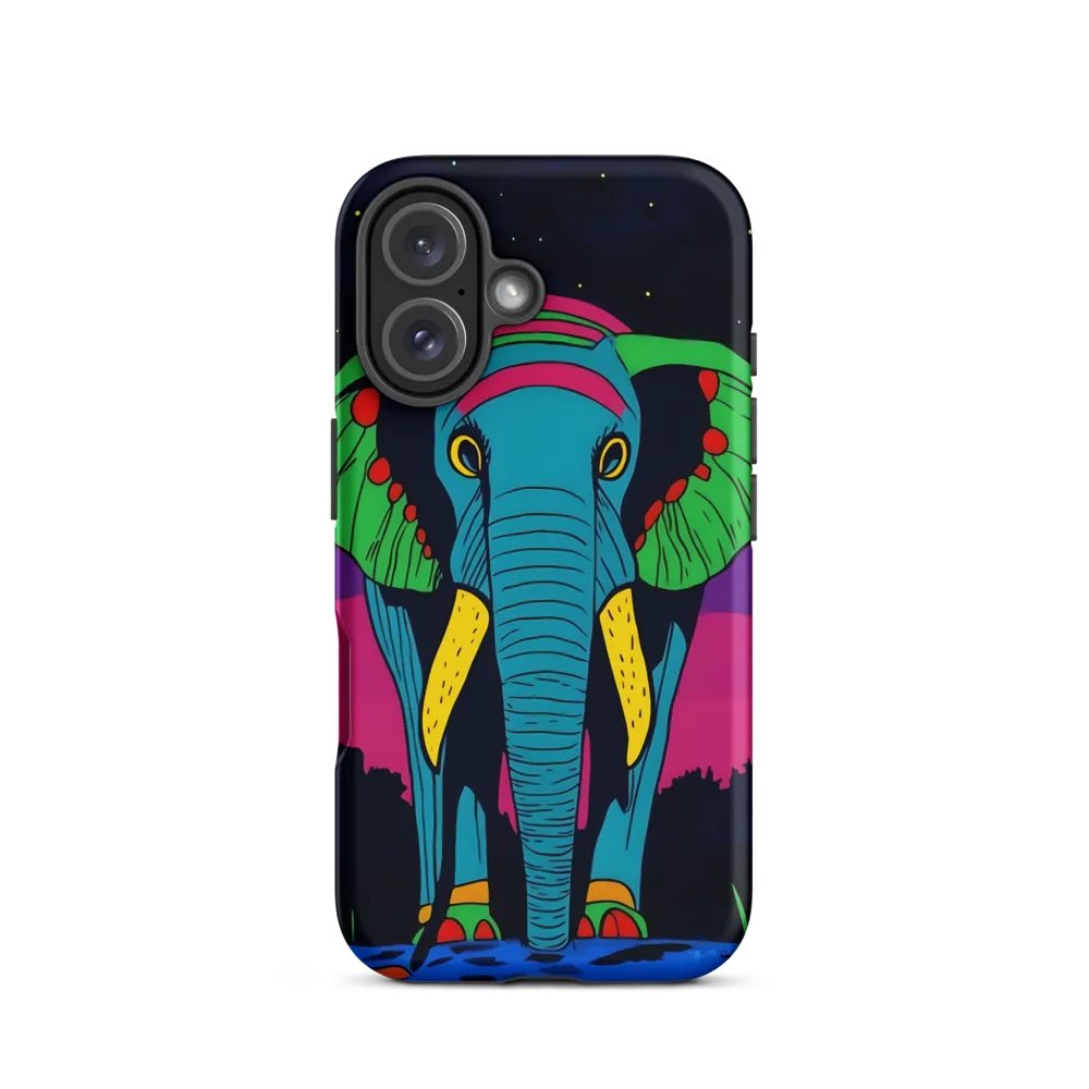 Whimsical Majesty: The Vibrant Elephant | Phone Case