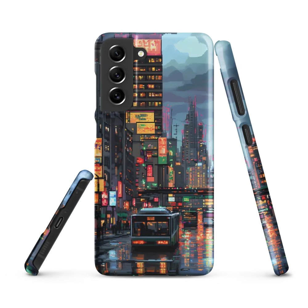 Neon Dreams: A Pixelated Urban Night