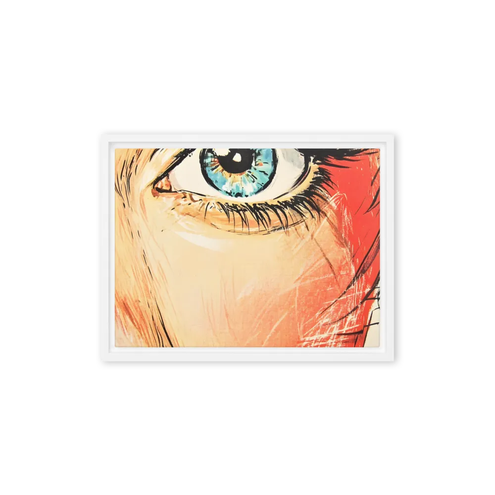 Gaze of Emotion | Canvas with White Frame | 12″×16″