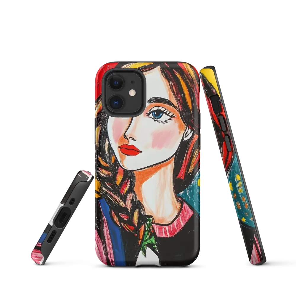 Confident Gaze | Phone Case |  12 mini | Tough Case | Matte