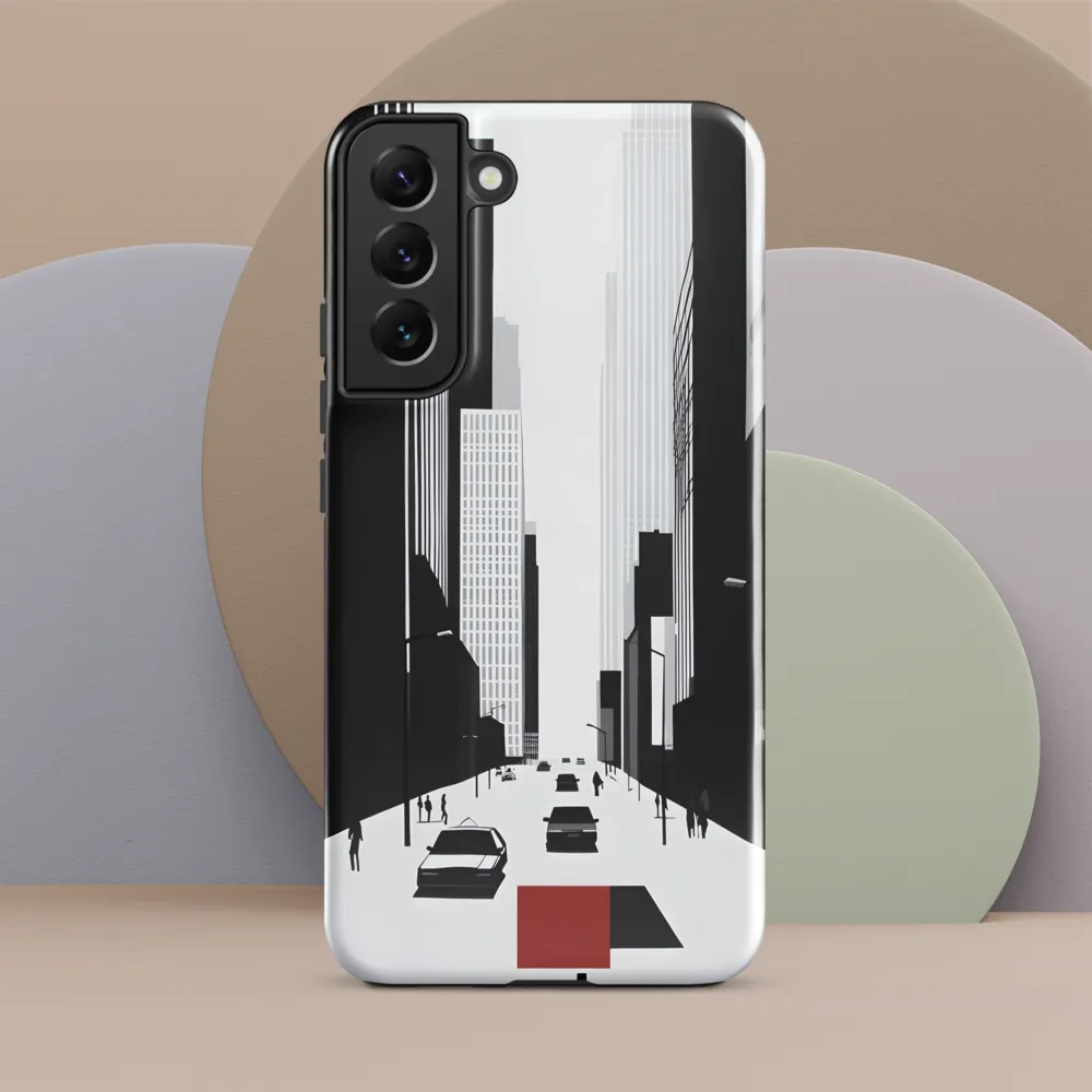Urban Solitude: A Minimalistic Cityscape