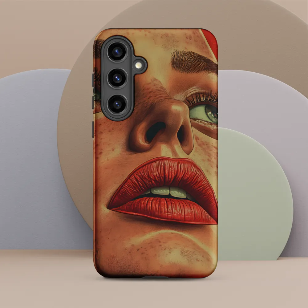 Red Intensity: A Portrait of Elegance