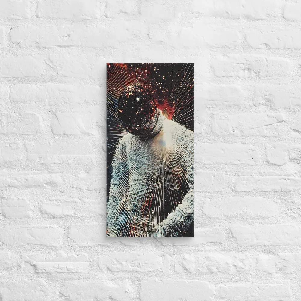 Ethereal Astronaut: A Journey Through the Cosmos | Canvas | 10″×20″