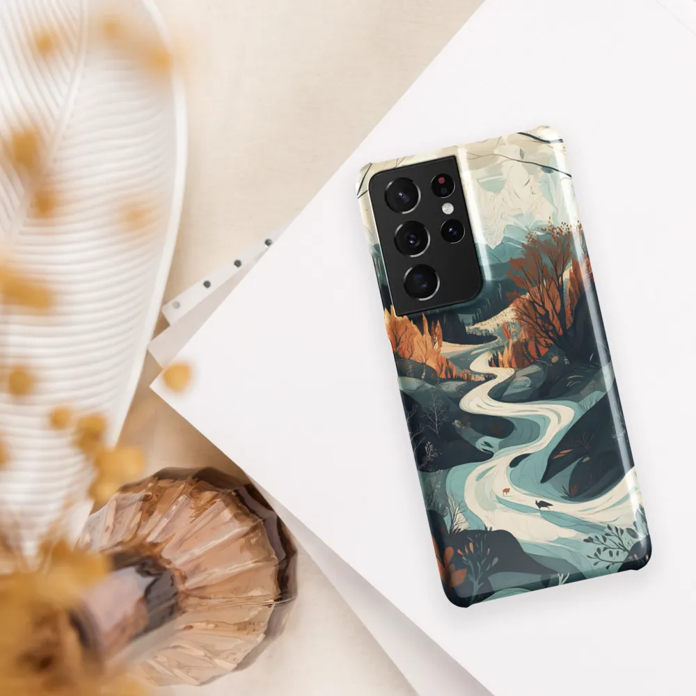 Winding Serenity: A Digital Landscape