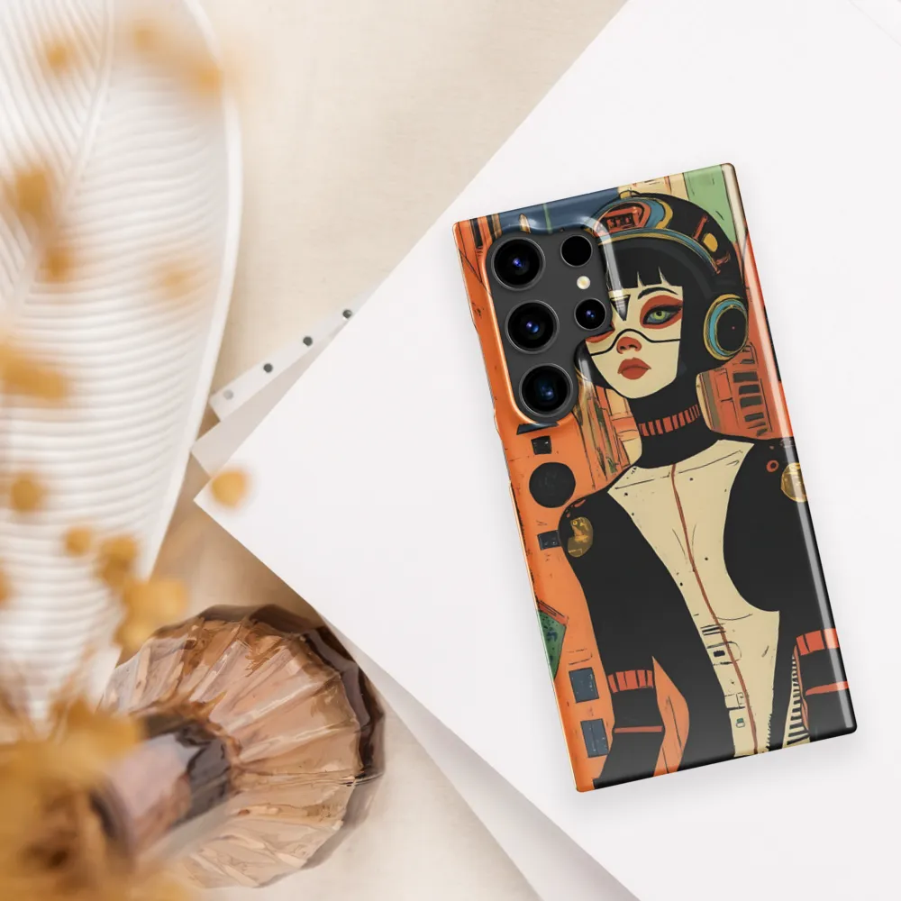 Futuristic Portrait of a Woman | Phone Case |  S24 Ultra | Snap Case | Glossy