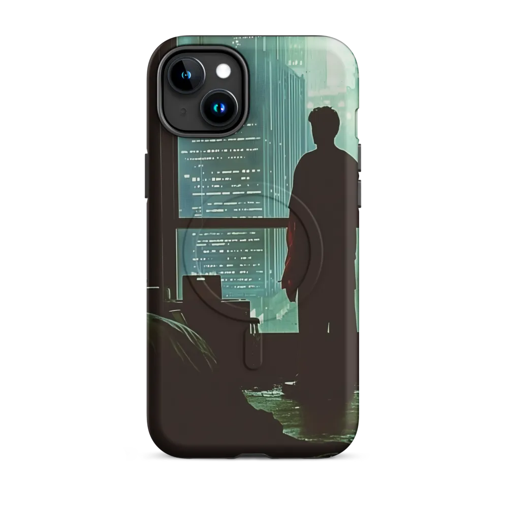 Silent Contemplation in a Futuristic Dystopia