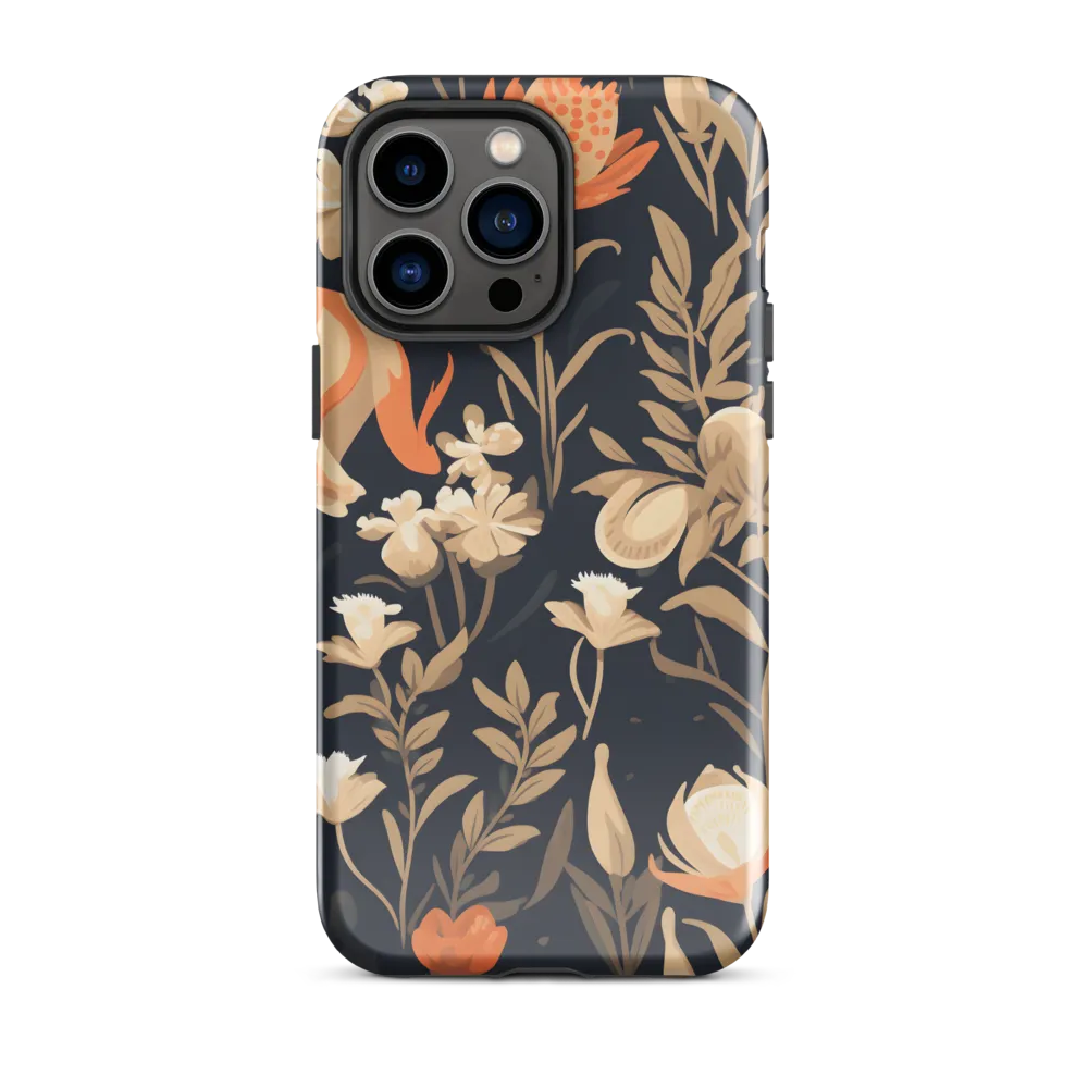 Floral Harmony: A Dance in the Dark