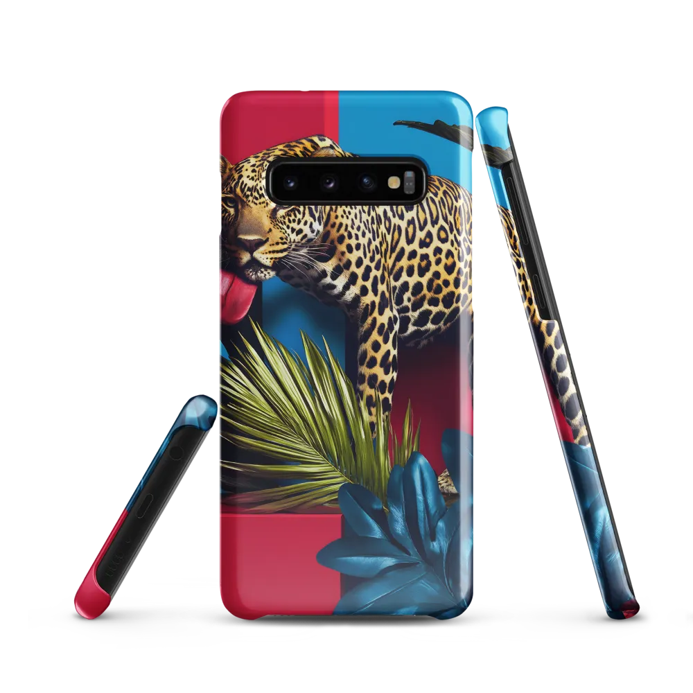 Playful Leopard in Vibrant Paradise