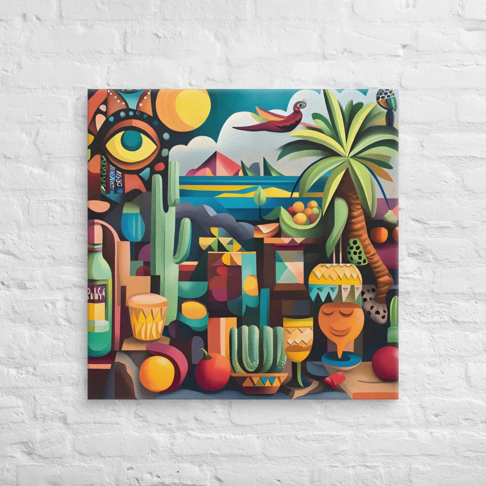 Whimsical Oasis | Canvas | 30″×30″