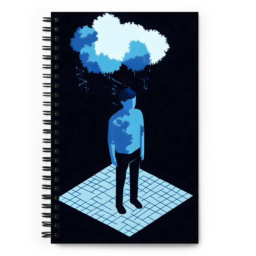 Reflections in Blue | Spiral Notebook