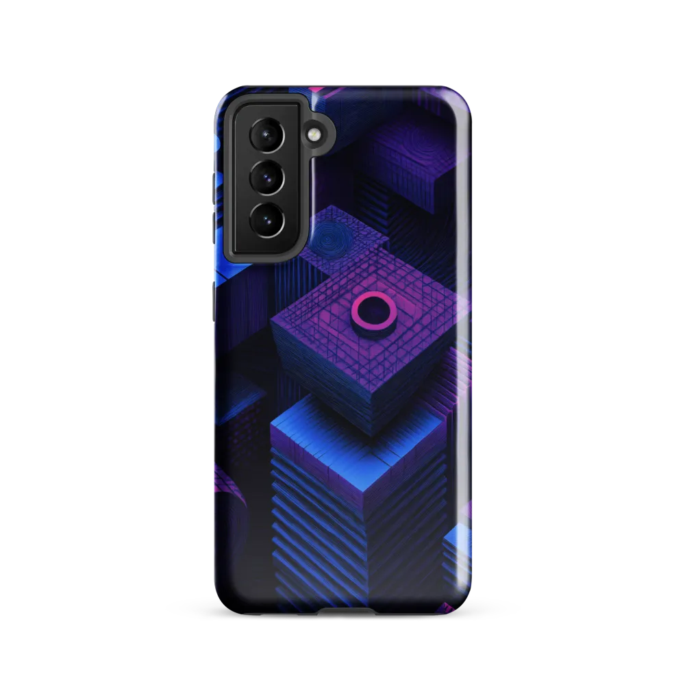 Geometric Dreams in Blue and Purple